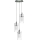 Searchlight - Lestenec na vrvici DUO 3xE14/60W/230V mat krom