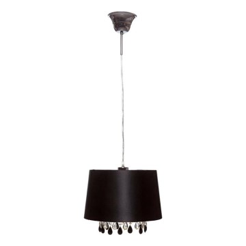 Searchlight - Lestenec na vrvici LILA 1xE27/60W/230V črna