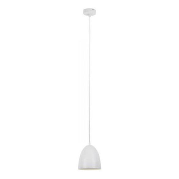 Searchlight - Lestenec na vrvici METAL 1xE27/60W/230V pr. 28 cm bela