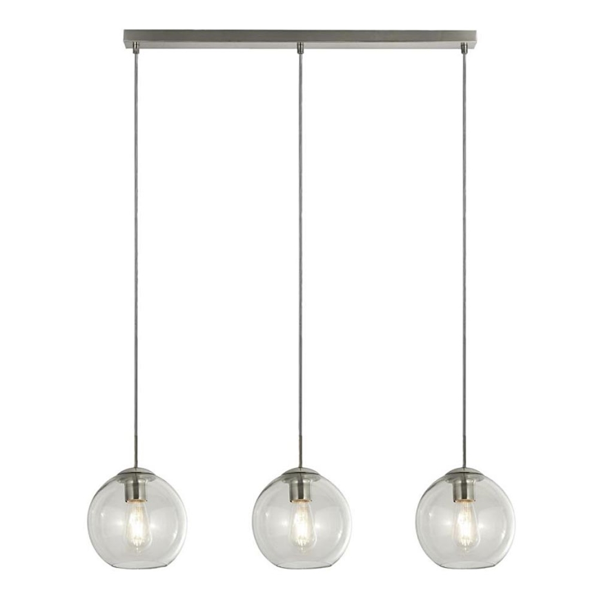Searchlight - Lestenec na vrvici PENDANT 3xE27/40W/230V mat krom