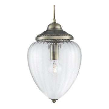 Searchlight - Lestenec na vrvici PINEAPPLE 1xE27/60W/230V medenina