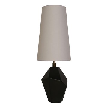 Searchlight - Namizna svetilka APEX 1xE27/60W/230V črna/siva