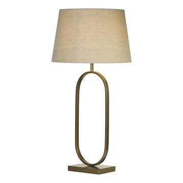 Searchlight - Namizna svetilka MODISH 1xE27/60W/230V kremasta