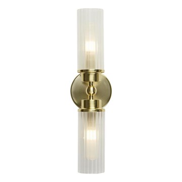Searchlight - Stenska svetilka IMPERIAL 2xG9/33W/230V, medenina