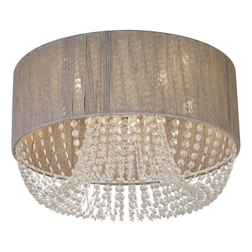 Searchlight - Stropna svetilka BELLANO 5xG9/7W/230V premer 50 cm siva