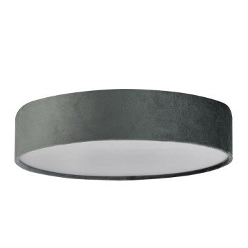 Searchlight - Stropna svetilka DRUM 3xE27/60W/230V siva