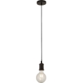 Searchlight - Viseča svetilka na kablu SUSPENSION 1xE27/60W/230V črna