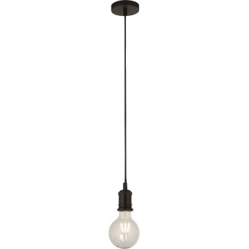 Searchlight - Viseča svetilka na kablu SUSPENSION 1xE27/60W/230V črna