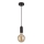 Searchlight - Viseča svetilka na lanku SUSPENSION 1xE27/60W/230V črna