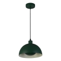Searchlight - Viseča svetilka na žici MARS 1xE27/60W/230V Ø 40 cm zelena
