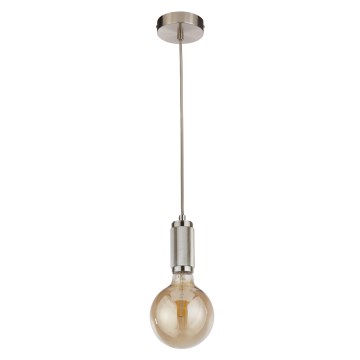Searchlight - Viseči lestenec SUSPENSION 1xE27/60W/230V, srebrn