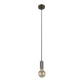Searchlight - Viseči lestenec SUSPENSION na vrvi 1xE27/60W/230V medenina