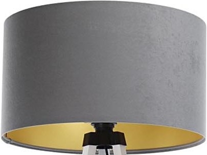 Senčnik za talno svetilko STANDART E27 pr. 45 cm siva/zlata