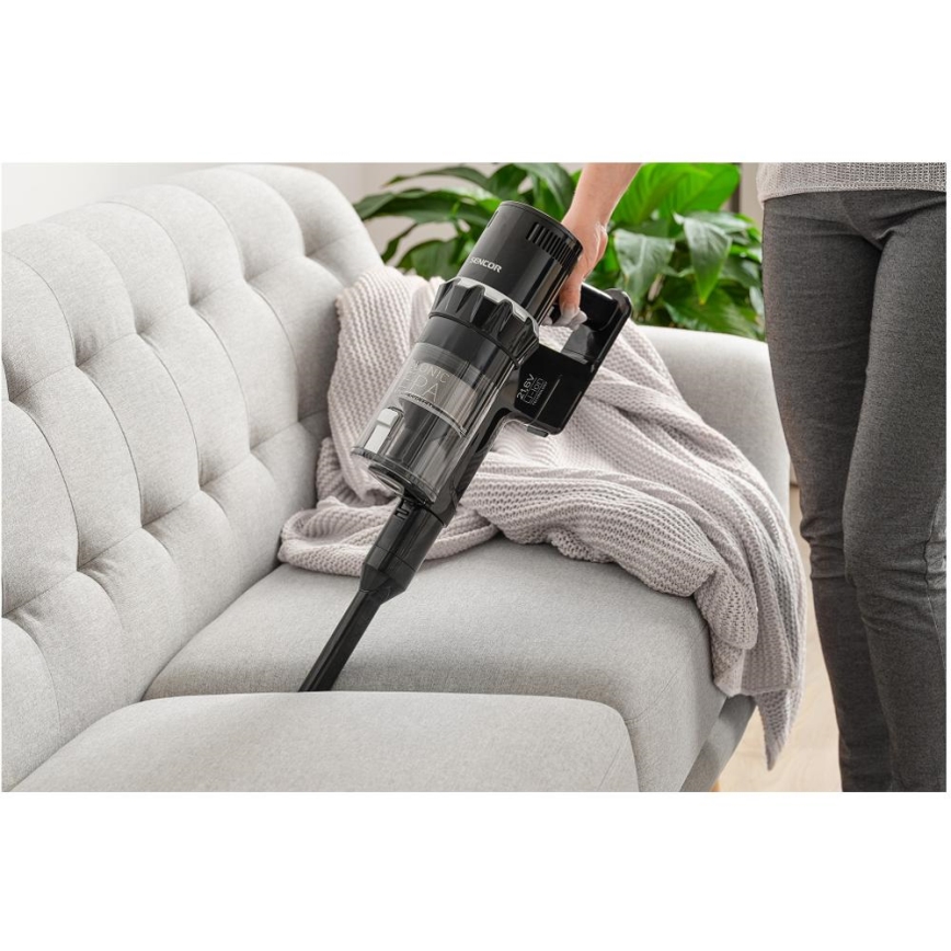Sencor - Akumulatorski palični sesalnik 2v1 250W/2200 mAh črna