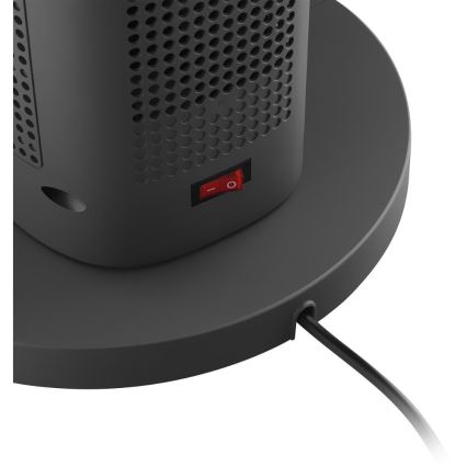 Sencor - Stolpni brezlopatični keramični ventilator 1200/2000W/230V antracit + daljinski upravljalnik