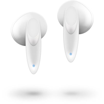 Sencor - Brezžične slušalke 230 mAh + 2x 25 mAh IPX4 bela
