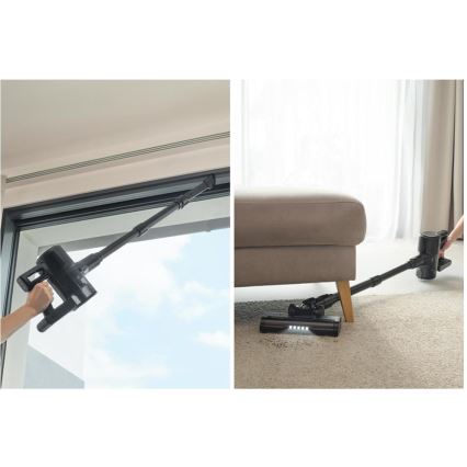 Sencor - Brezžični pokončni sesalnik 2 v 1 200 W / 2600 mAh, črna