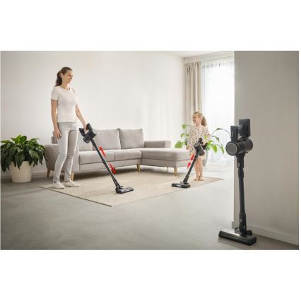 Sencor - Brezžični pokončni sesalnik 2 v 1 200 W / 2600 mAh, črna