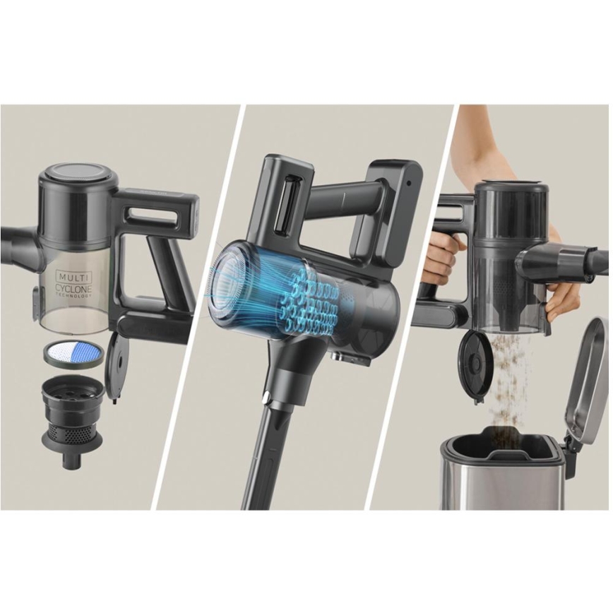 Sencor - Brezžični pokončni sesalnik 2 v 1 200 W / 2600 mAh, črna