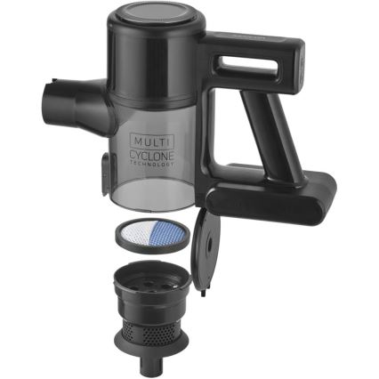 Sencor - Brezžični pokončni sesalnik 2 v 1 200 W / 2600 mAh, črna