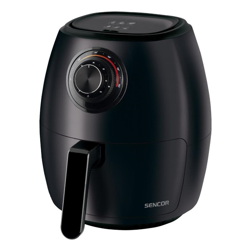 Sencor - Cvrtnik na vroč zrak 3,5 l 1300W/230V črna
