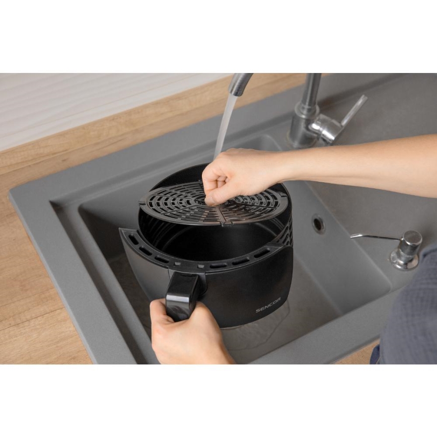 Sencor - Cvrtnik na vroč zrak 3,5 l 1300W/230V črna