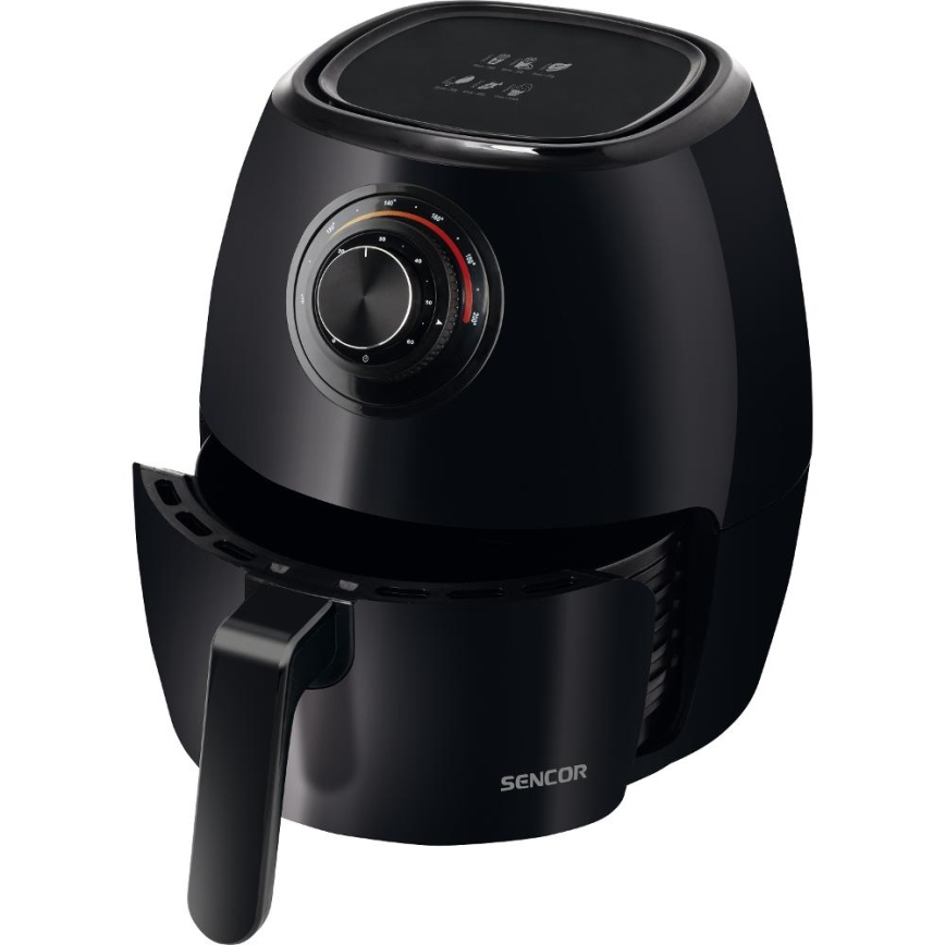 Sencor - Cvrtnik na vroč zrak 3,5 l 1300W/230V črna