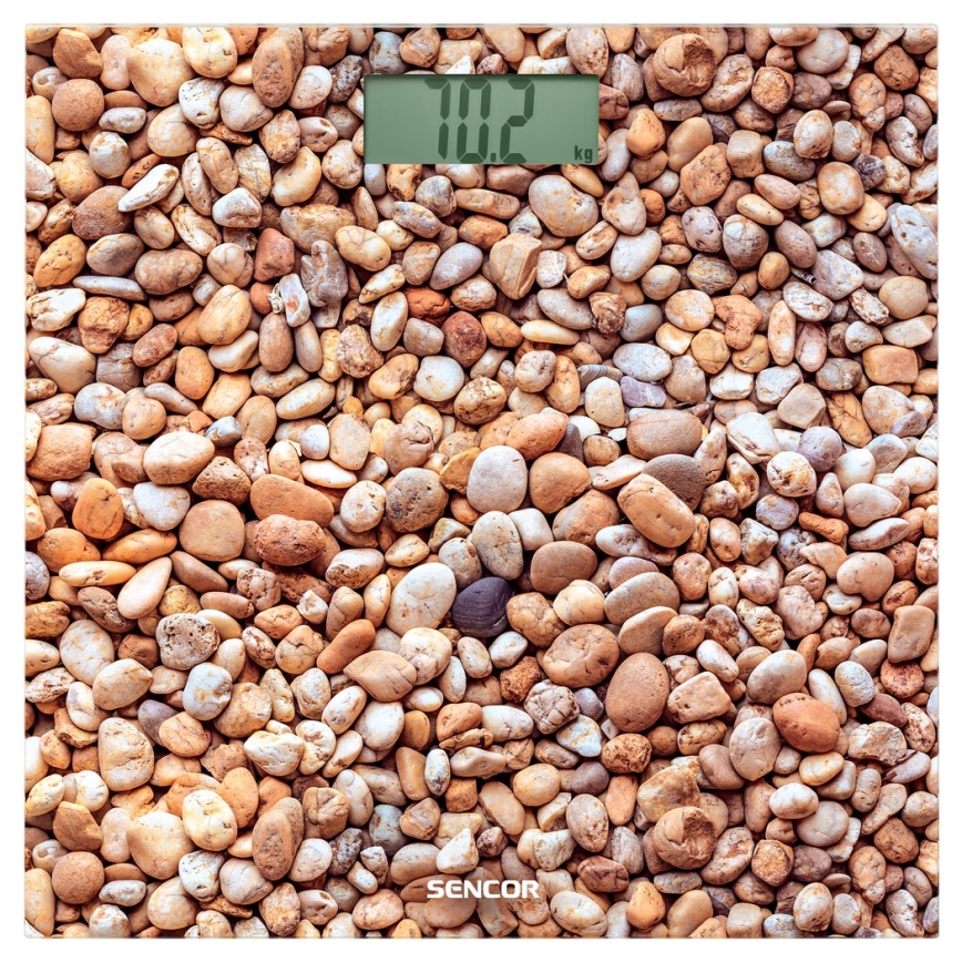 Sencor - Digitalna osebna tehtnica z LCD zaslonom 1xCR2032