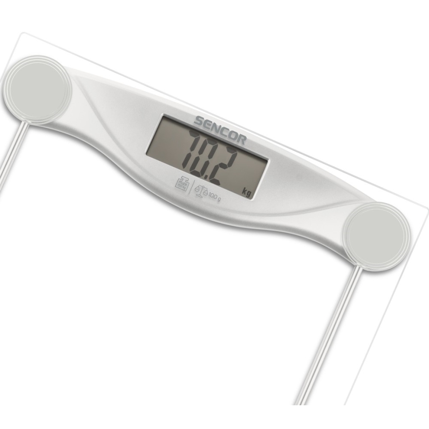 Sencor - Digitalna osebna tehtnica z LCD zaslonom 1xCR2032