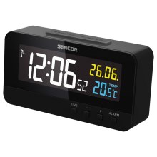 Sencor - Digitalna ura z alarmom in termometrom 230V/1xCR2032