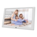 Sencor - Digitalni foto okvir 10,1 z zvočnikom 230V bel + daljinski upravljalnik