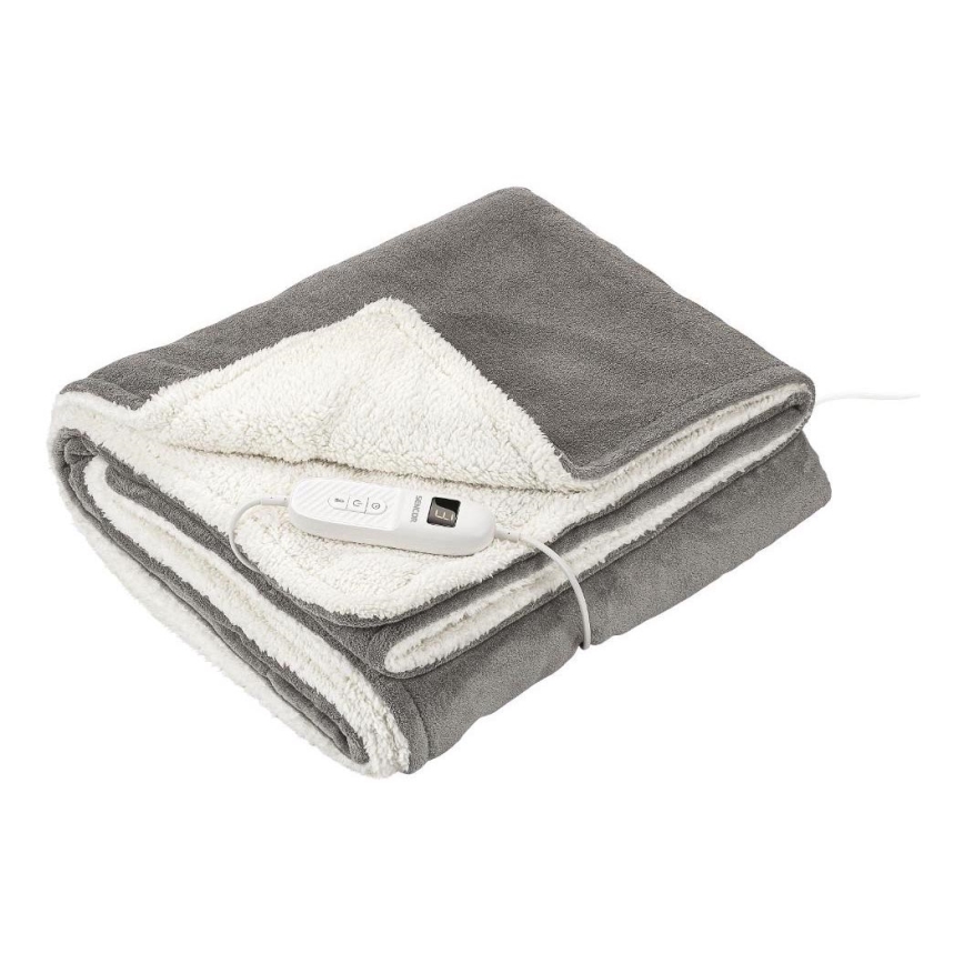 Sencor - Električna grelna odeja 160W/230V 180x130 cm siva