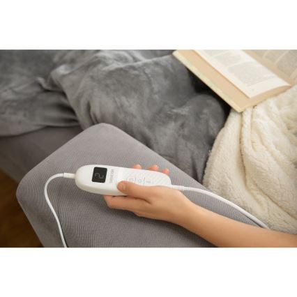 Sencor - Električna grelna odeja 160W/230V 180x130 cm siva