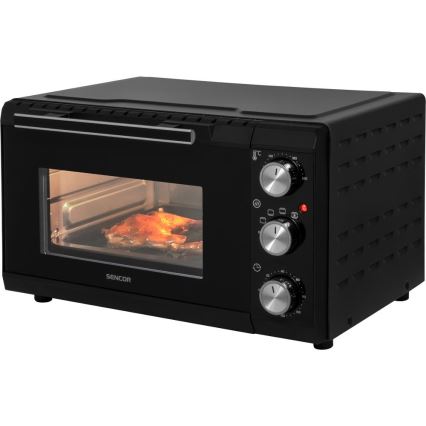 Sencor - Električna pečica 20 l 1650W/230V črna