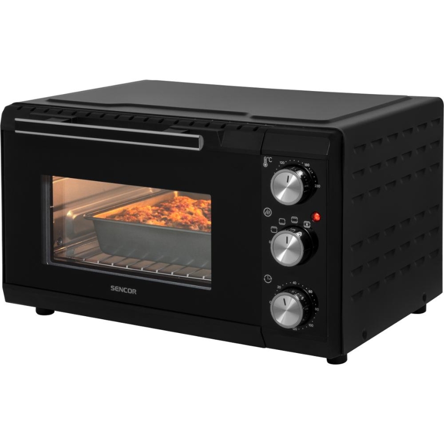 Sencor - Električna pečica 20 l 1650W/230V črna