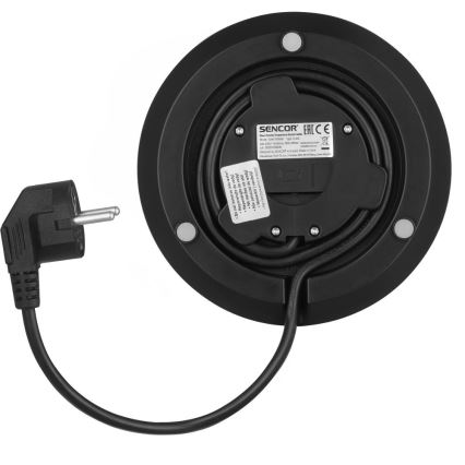 Sencor - Električni kuhalnik vode z nastavljivo regulacijo temperature 1,5 l 2150W/230V črn/rose gold