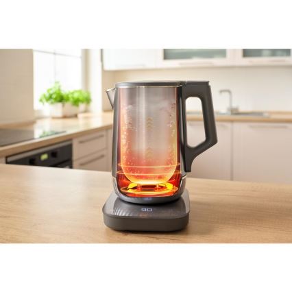 Sencor - Električni kuhalnik z regulacijo temperature 1,7 l 1800W/230V nerjaveče jeklo