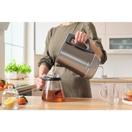 Sencor - Električni kuhalnik z regulacijo temperature 1,7 l 1800W/230V nerjaveče jeklo