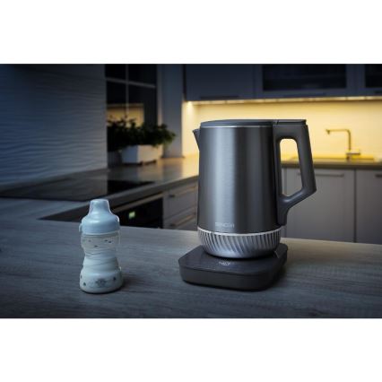Sencor - Električni kuhalnik z regulacijo temperature 1,7 l 1800W/230V nerjaveče jeklo