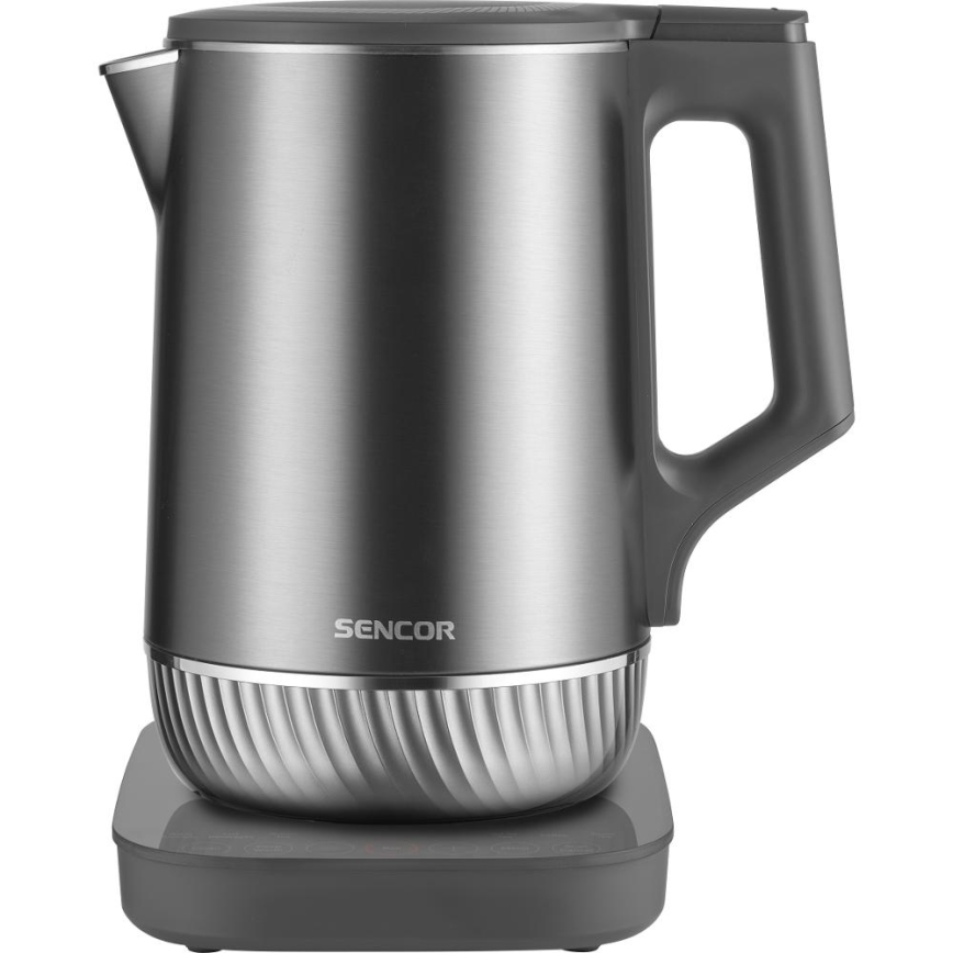 Sencor - Električni kuhalnik z regulacijo temperature 1,7 l 1800W/230V nerjaveče jeklo