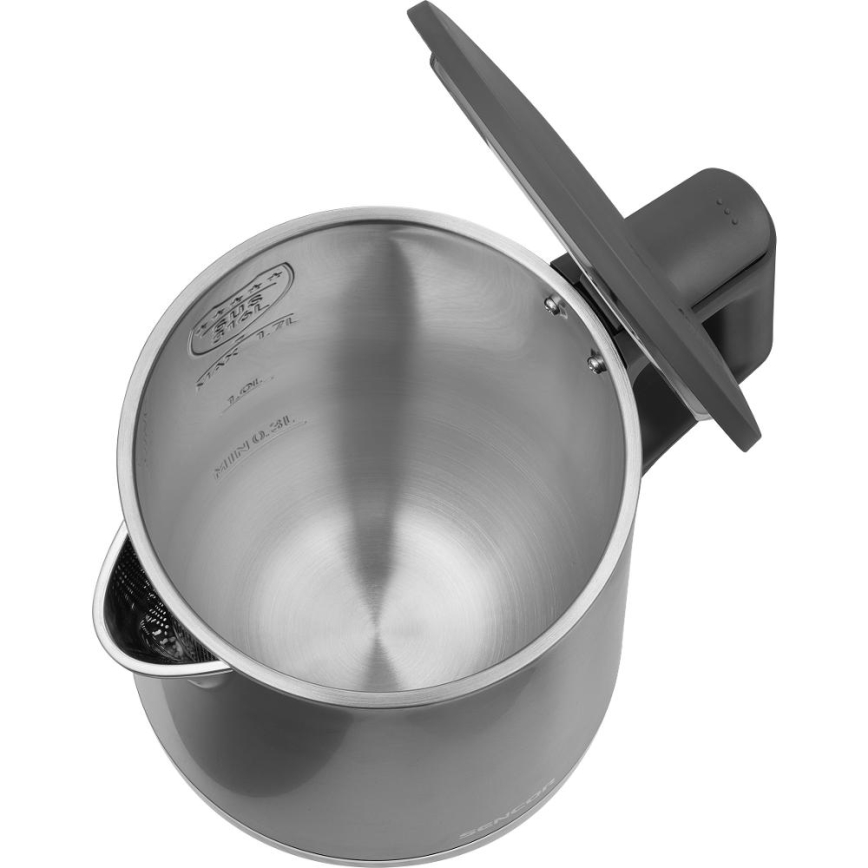 Sencor - Električni kuhalnik z regulacijo temperature 1,7 l 1800W/230V nerjaveče jeklo