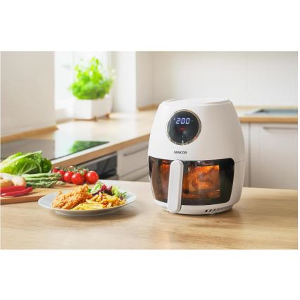 Sencor - Friteza na vroč zrak 3,5 l 1300 W/230 V bela