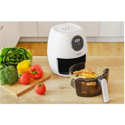 Sencor - Friteza na vroč zrak 3,5 l 1300 W/230 V bela