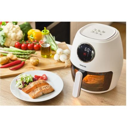 Sencor - Friteza na vroč zrak 3,5 l 1300 W/230 V bela