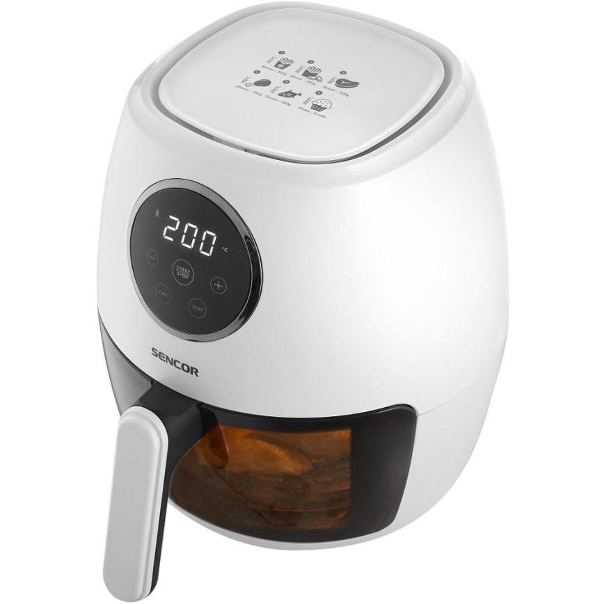 Sencor - Friteza na vroč zrak 3,5 l 1300 W/230 V bela