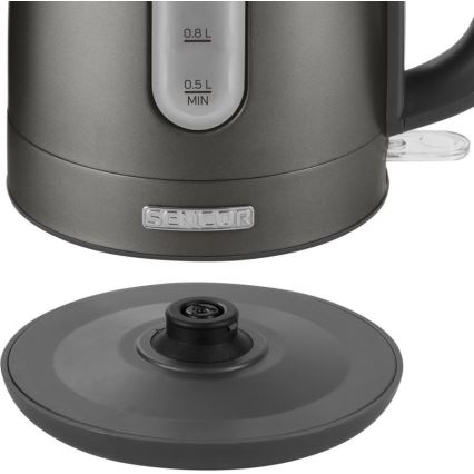 Sencor - Grelnik vode 1,2 l 2150W/230V antracit