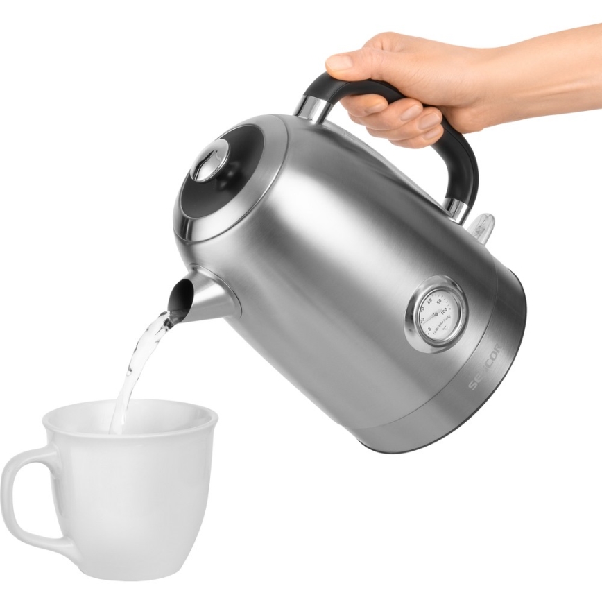 Sencor - Grelnik vode 1,7 l 2200W/230V nerjaveče jeklo