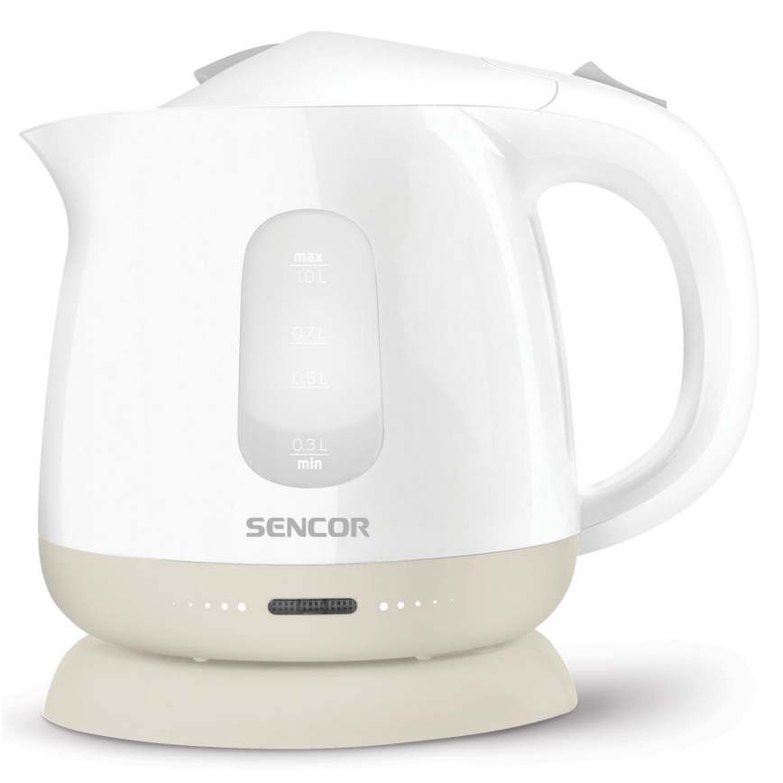 Sencor - Grelnik vode 1 l 1100W/230V bela/bež