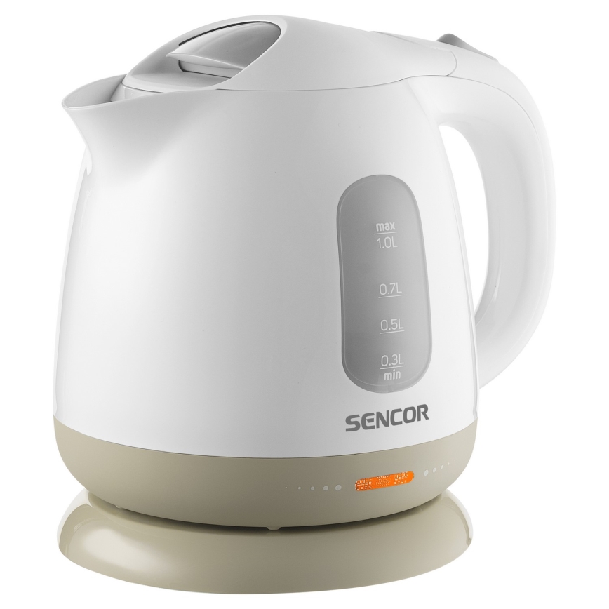 Sencor - Grelnik vode 1 l 1100W/230V bela/bež