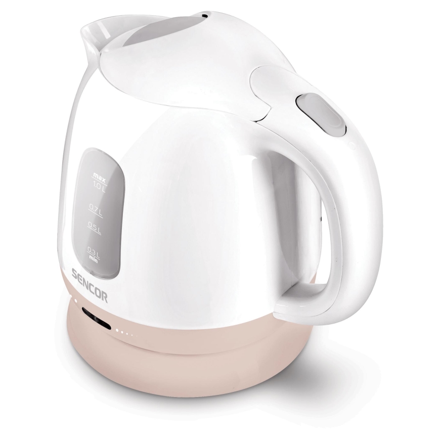 Sencor - Grelnik vode 1 l 1100W/230V bela/roza